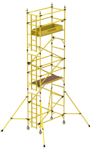 Youngman fiberglass Single Width 6.2 mScaffolding tower